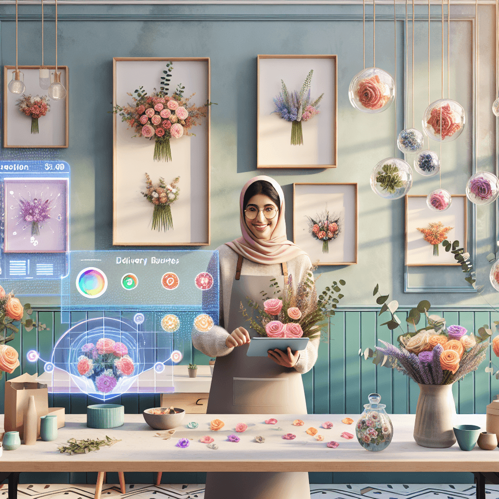L’IA pour les fleuristes : Gestion des commandes et idées créatives