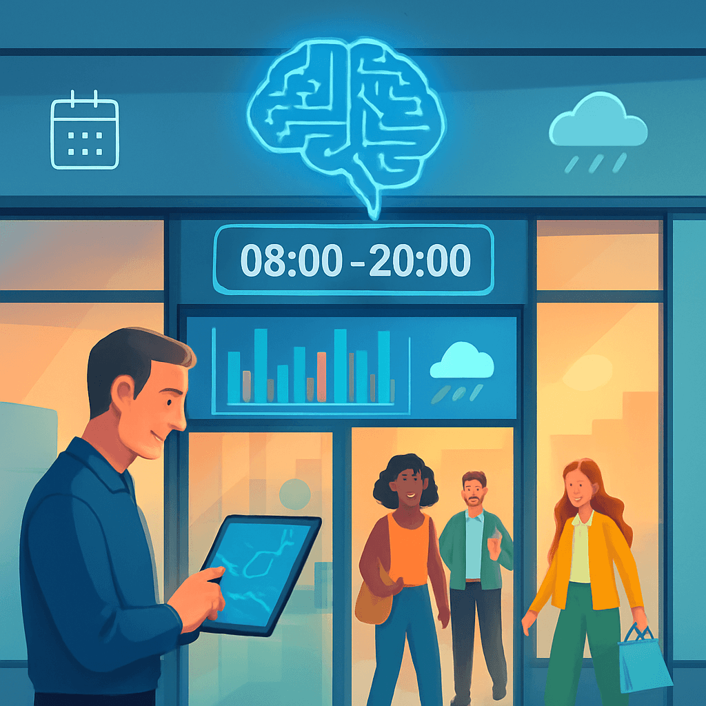 Utiliser l’IA pour optimiser les horaires d’ouverture des magasins