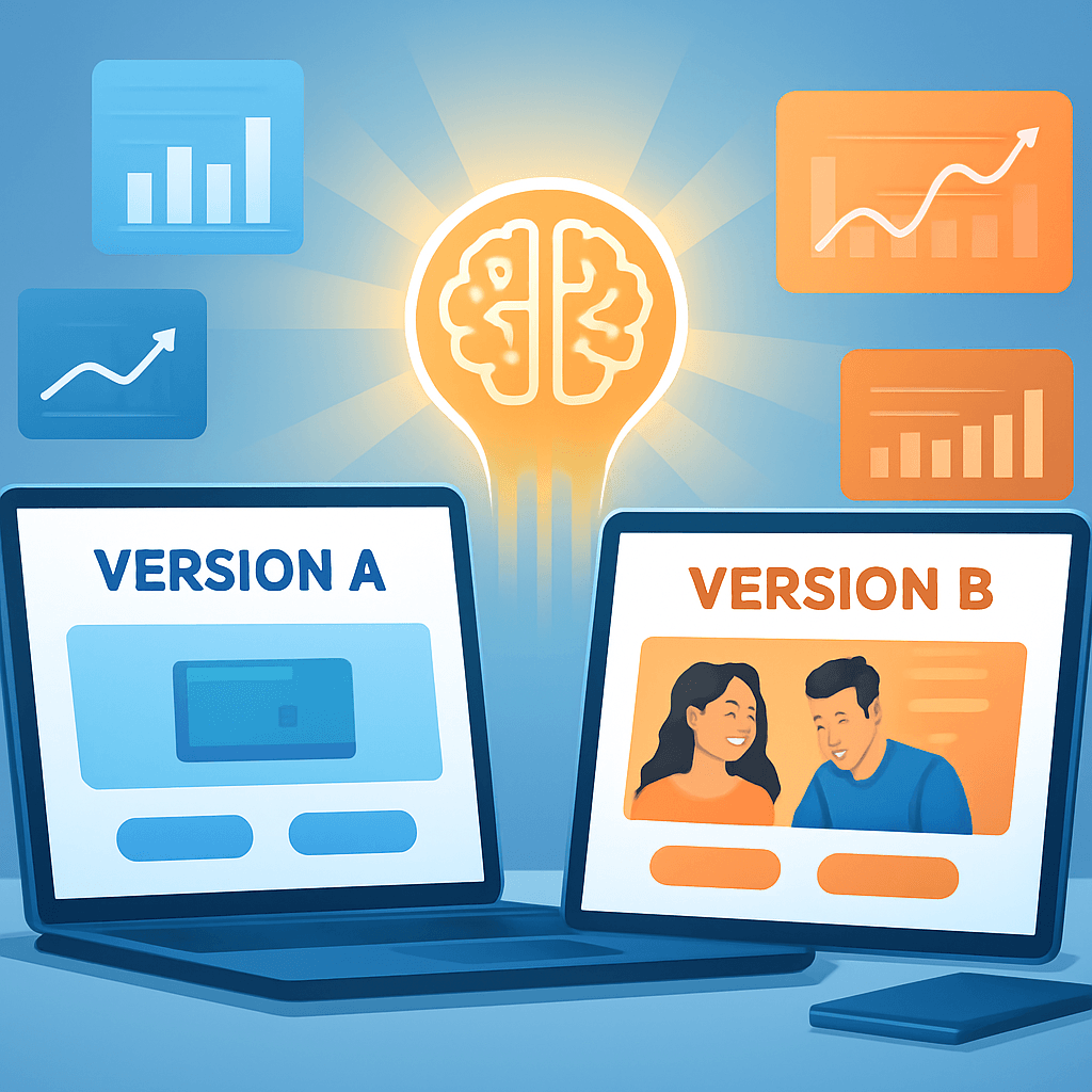 Créer des landing pages A/B testées avec l’IA